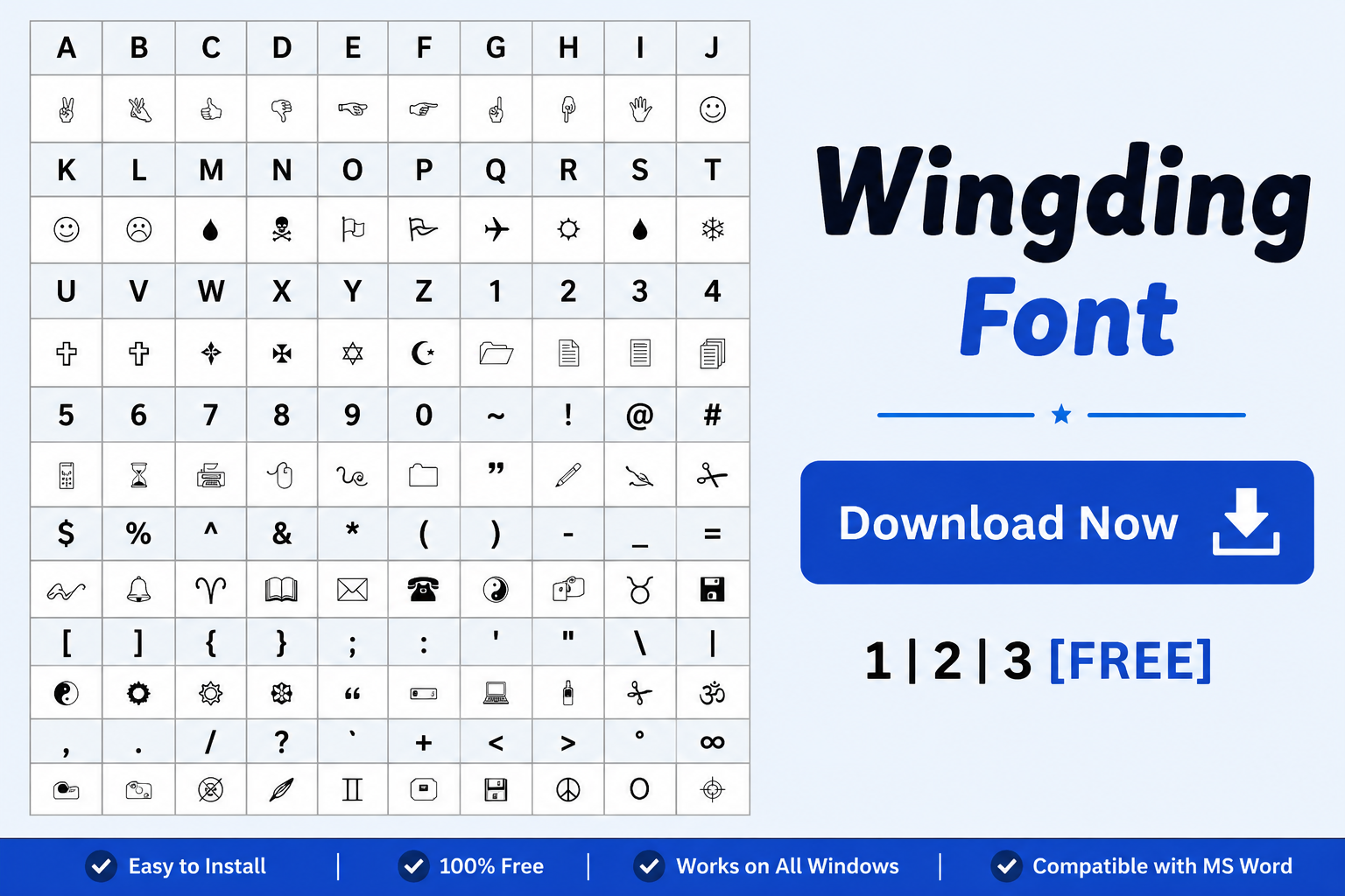 Download Wingdings Font